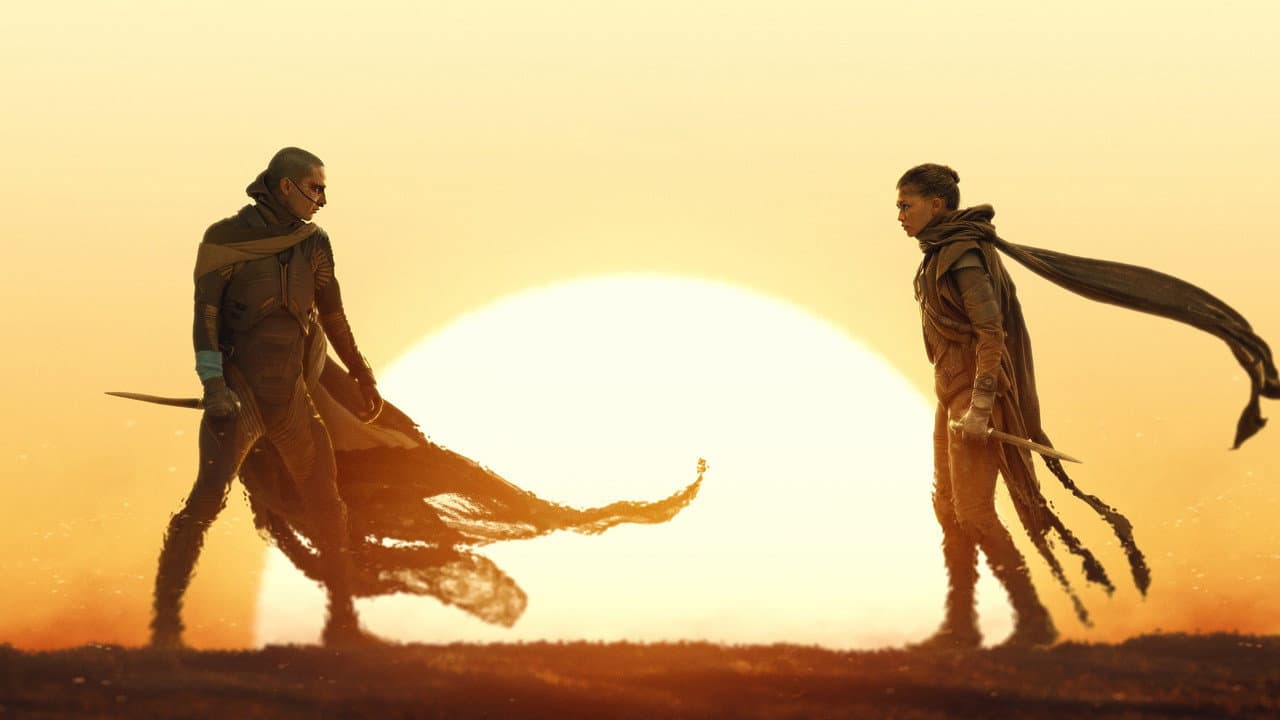 Dune Part Three official backdrop — Paul Atreides on Arrakis, 2026 release